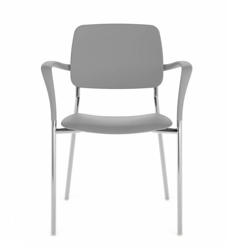 Global Total Office Global Care Willow Collection Stackable Polypropylene Waiting Room Chair W5APPG (2 Pack!) 