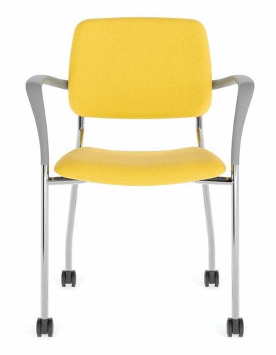 Global Total Office Global Care Willow Collection Healthcare Vinyl Training Room Chair W5AUUC (2 Pack!) 