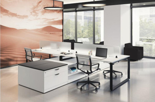  Office Source Variant Collection 4 Person Open Concept Cluster Desk OSTYP300 