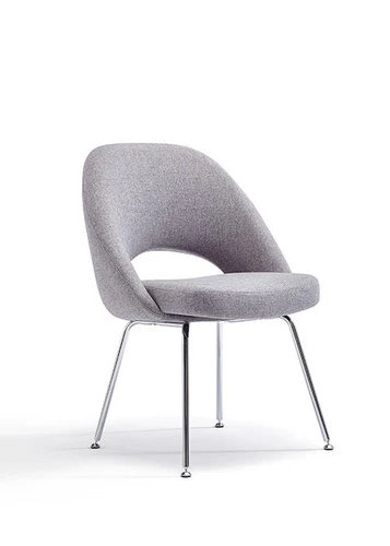 Woodstock Marketing Melanie Armless Mid Century Modern Fabric Stationary Conference Chair (2 Pack!)
