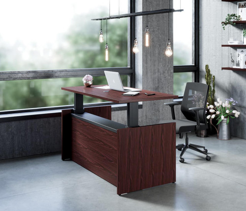 Right Angle Products Right Angle Presidente Height Adjustable Executive Desk (3 Sizes!) 