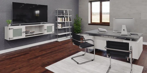 Safco Products Safco Mirella 3 Piece Executive Office Suite