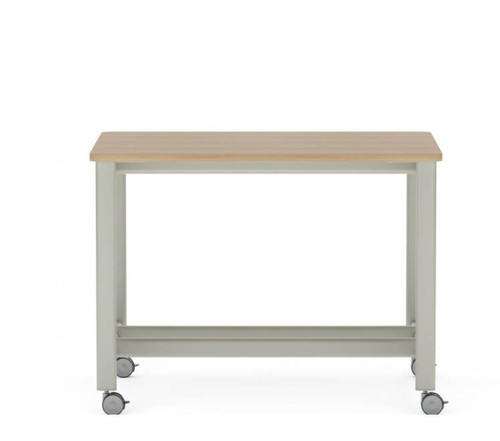 Global Total Office Global Collaborative Spaces Collection 48"W x 36"D x 36"H Mobile Counter Height Workshop Table SCTSCSC3648 