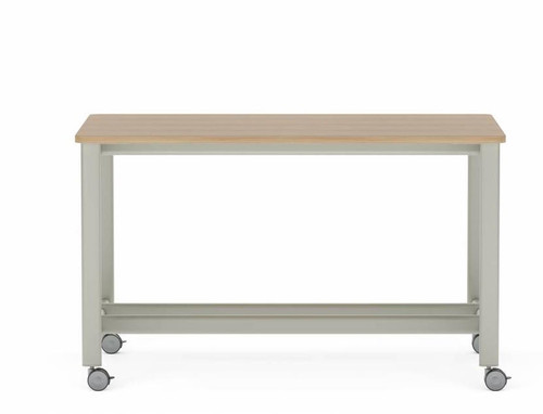 Global Total Office Global Collaborative Spaces Collection 60"W x 36"D x 36"H Mobile Counter Height Workshop Table SCTSCSC3660 
