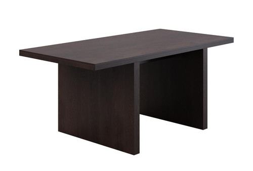  KFI Studios Loci Collection 42"D x 84"W Stained Wood Rectangular Conference Table (Available w/ Power!) 