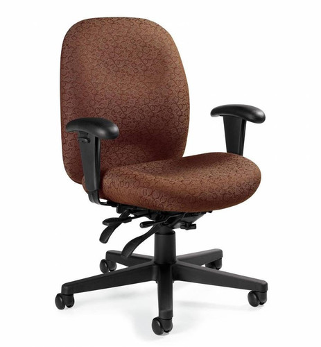 Global Total Office Global Enterprise Mid Back Task Chair 4571-3