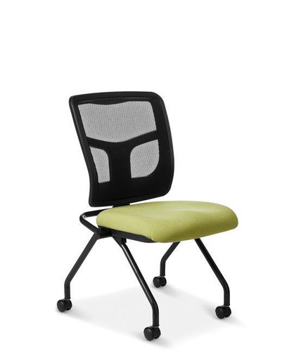 OM Seating Yes Series Armless Flip Seat Mesh Back Nesting Chair YS71N 