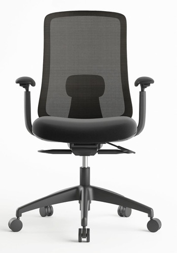 Right Angle Products Right Angle Alpha 2.0 Black Mesh Ergonomic Task Chair FCA2TBBB 