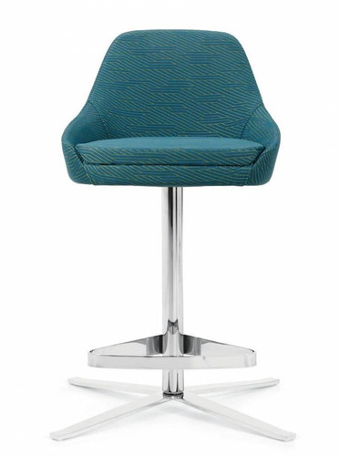 Global Total Office Global Drift Modern Metal Base Commercial Counter Height Stool 8053 