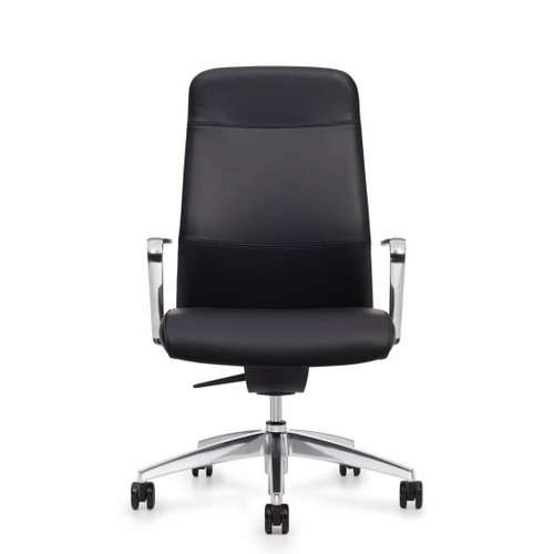 Global Total Office Global Include Series High Back Weight Sensing Synchro-Tilter Office Chair with Arms IN30AHB 