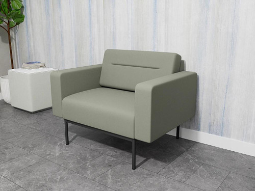  Lesro Darsey Collection 750 lb. Capacity Welded Steel Frame Bariatric Guest Reception Chair DS1401 