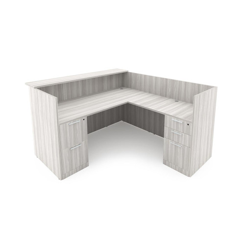  i5 Industries Rayne Collection 71x72 L-Shaped Reception Desk with Drawers RN-RD7172P-2 