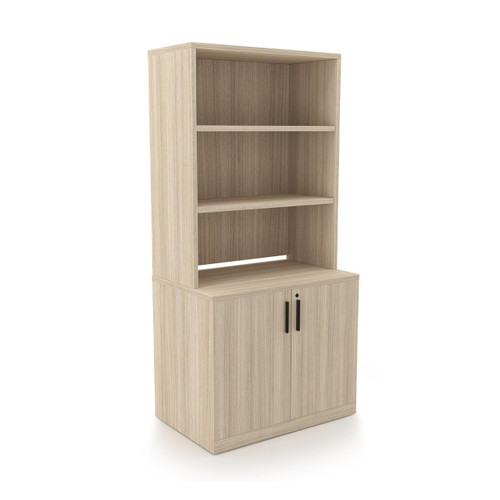  i5 Industries Rayne 2-Drawer Storage Cabinet with Open Hutch Topper RN-SC36P-1 