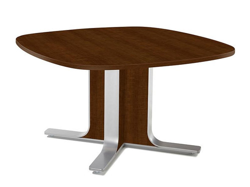 SurfaceWorks Rapport Collection 48" x 48" Squircle Top Meeting Table SurfaceWorks Rapport Collection 48" x 48" Squircle Top Meeting Table