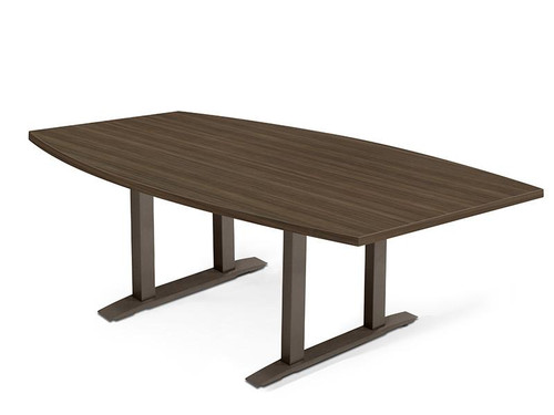SurfaceWorks Freedom Collection 8' Boat Shaped Conference Table with Metal Base SurfaceWorks Freedom Collection 8' Boat Shaped Conference Table with Metal Base