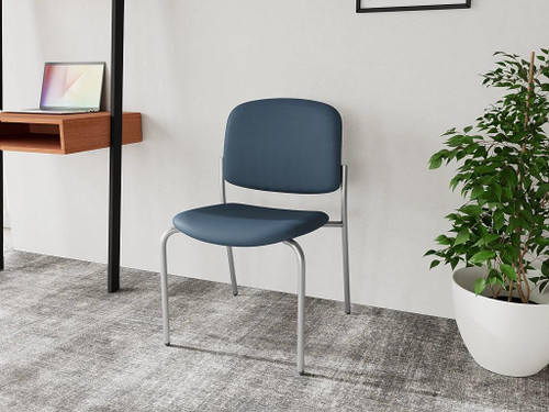 Lesro Chat Upholstered 300 lb. Capacity Armless Square Back Guest Chair CX1171 Lesro Chat Upholstered 300 lb. Capacity Armless Square Back Guest Chair CX1171
