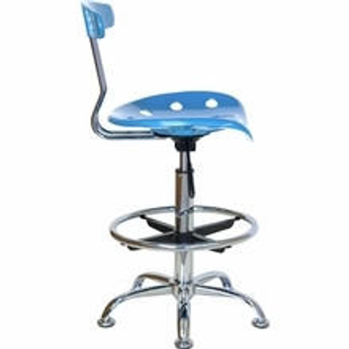  Flash Furniture Bright Blue Drafting Chair LF-215-BRIGHTBLUE-GG 