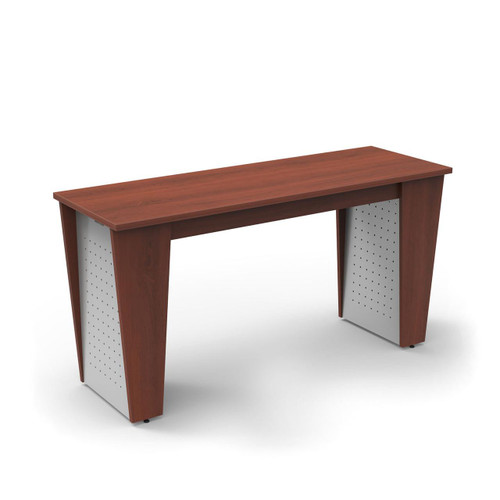 6' x 2' Bar Height Touchdown Table with Perforated Steel Accents