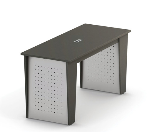 72"W x 30"D x 36"H Counter Height Collaborative Table with Perforated Steel Accents - HPFI Matrix Collection MRC630P