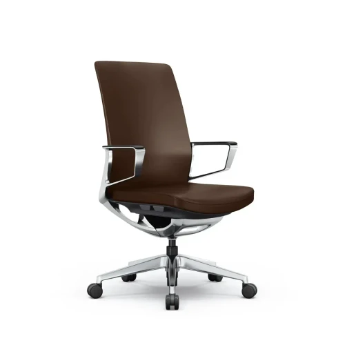 i5 Industries Mocha Leather Conference Chair - i5 Industries Gravity Seating Collection 