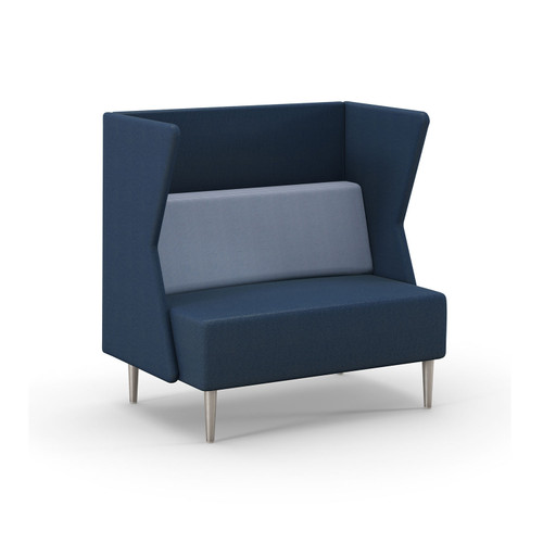 HPFI Eve Harbor Two-Tone Love Seat with Privacy Panels 5818