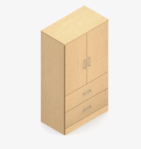 Global Adaptabilities Collection 36"W x 20"D x 65.5"H Vertical Storage Cabinet with 2 Lateral File Drawers A3665VSL