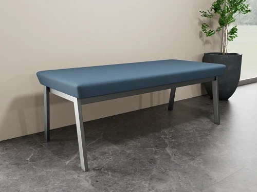  Lesro Opal Heavy Duty Steel Frame 2-Seat Reception Bench OP2001 