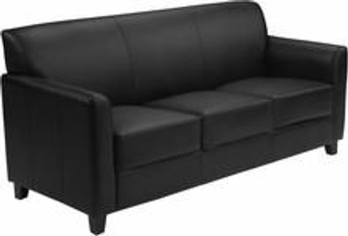  Flash Furniture Diplomat Series Black Leather Sofa 