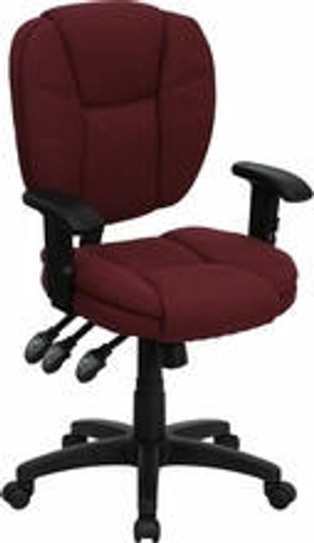  Flash Furniture Ergonomic Mid Back Burgundy Computer Chair 