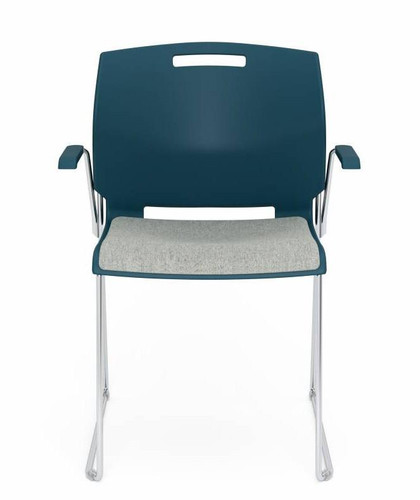 Global Total Office Global Popcorn 6712 Stack Chair with Upholstered Seat