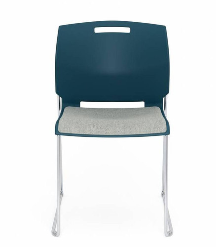 Global Total Office Global Popcorn 6713 Armless Stack Chair with Upholstered Seat