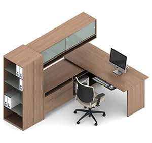 Global Total Office Global Princeton Modular Executive Desk Configuration A10