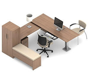 Global Total Office Global Princeton Modular Office Desk A5-3D