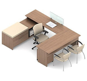 Global Total Office Global Princeton Modular Office Desk Workstation A4A1