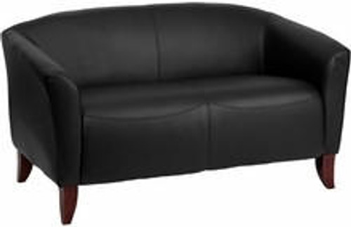  Flash Furniture HERCULES Imperial Series Black Leather Love Seat 