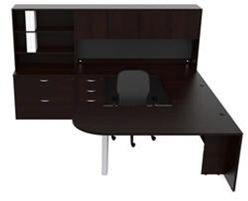 Cherryman Office Furniture Cherryman Amber Series AM-369 Modern U Shaped Executive Desk Set 