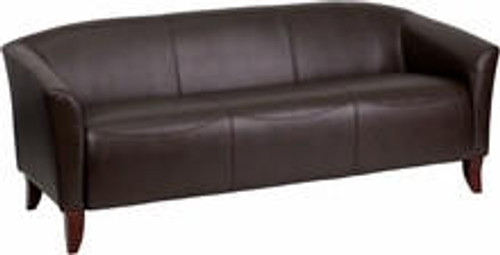  Flash Furniture Imperial Series Brown Reception Sofa 
