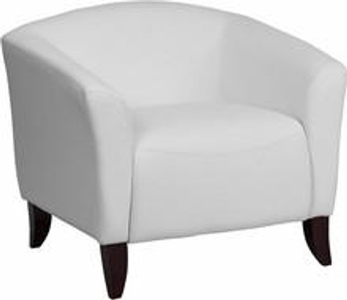  Flash Furniture Imperial Series White Leather Guest Chair 