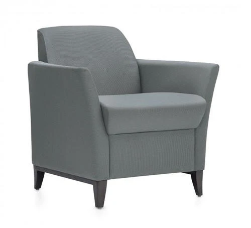 Global Total Office 5471 Camino Series Lounge Chair with Wood Legs