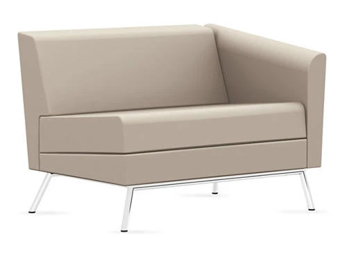 Global Total Office Global Wind Linear Series 3361LLM Left Arm Vinyl Lounge Chair