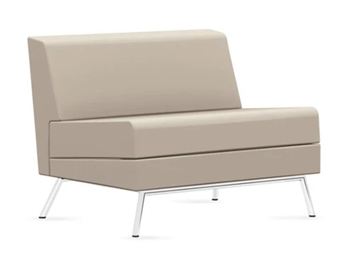 Global Total Office Global Wind Linear Series Armless Vinyl Lounge Chair 3361NA