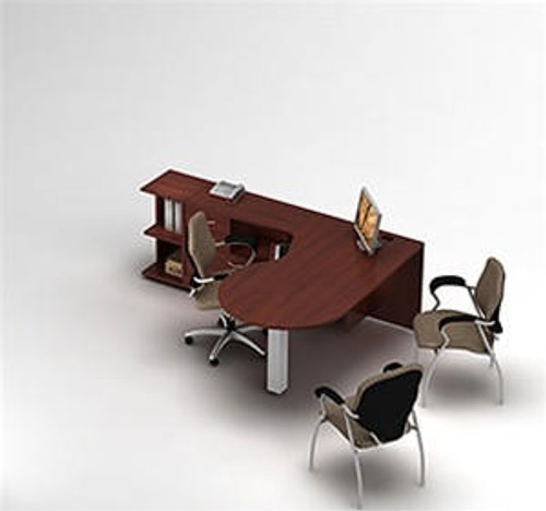 Global Total Office Global Zira Collaborative P-Island Desk 