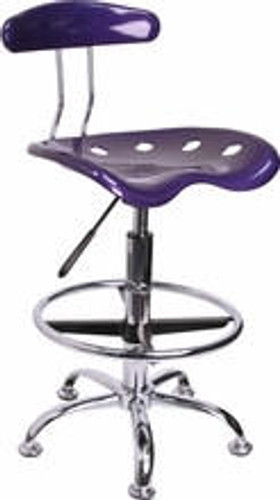  Flash Furniture Modern Violet Drafting Chair LF-215-VIOLET-GG 