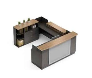 Global Total Office Global Zira Series Modern U Shaped Reception Desk