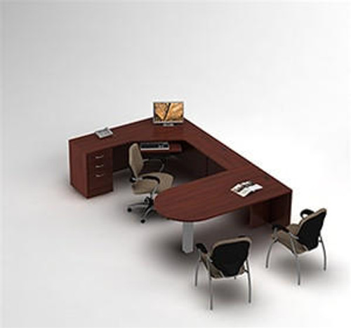 Global Total Office Global Zira U Shaped Desk 
