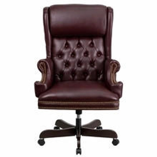  Flash Furniture Tufted Burgundy Leather High Back Executive Chair 