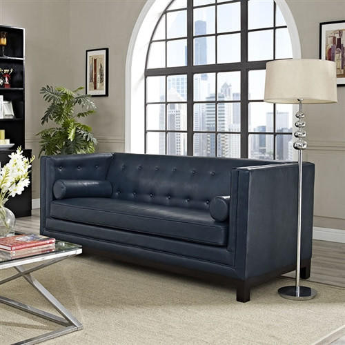  Modway Imperial Bonded Leather Sofa (3 Colors!) 