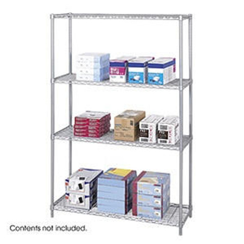 Safco Products Safco 18" x 48" Wire Shelving Unit 5291GR 