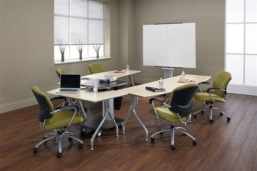 Global Total Office Global 13' Modular Bungee Table Set for Conference and Training Areas 