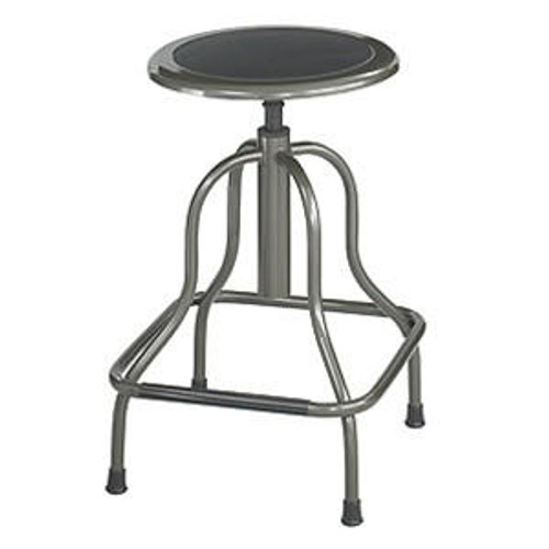 Contemporary Cozy Mid-Back White Vinyl Adjustable Height Bar Stool w/  Chrome Base - Flash Furniture DS-815-WH-GG